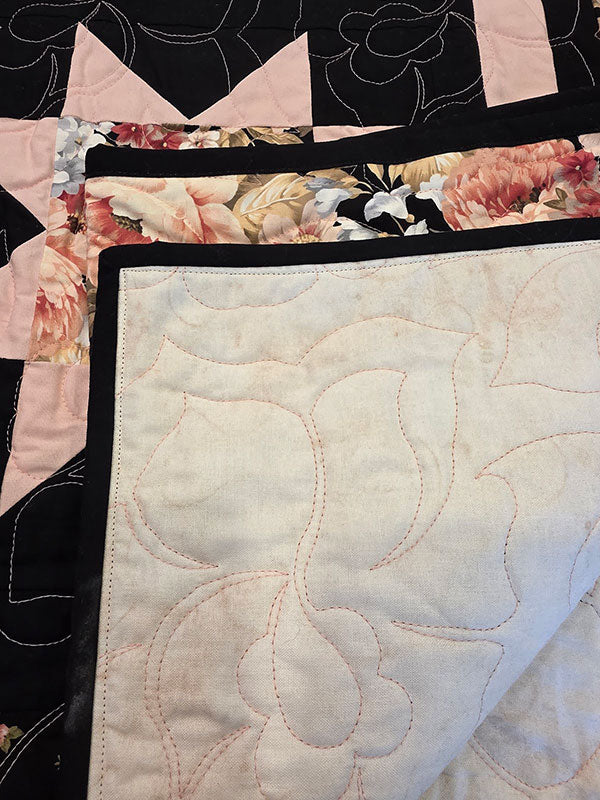 "Court House Bliss" Classic Court House Steps Full or Double Quilt - TR36