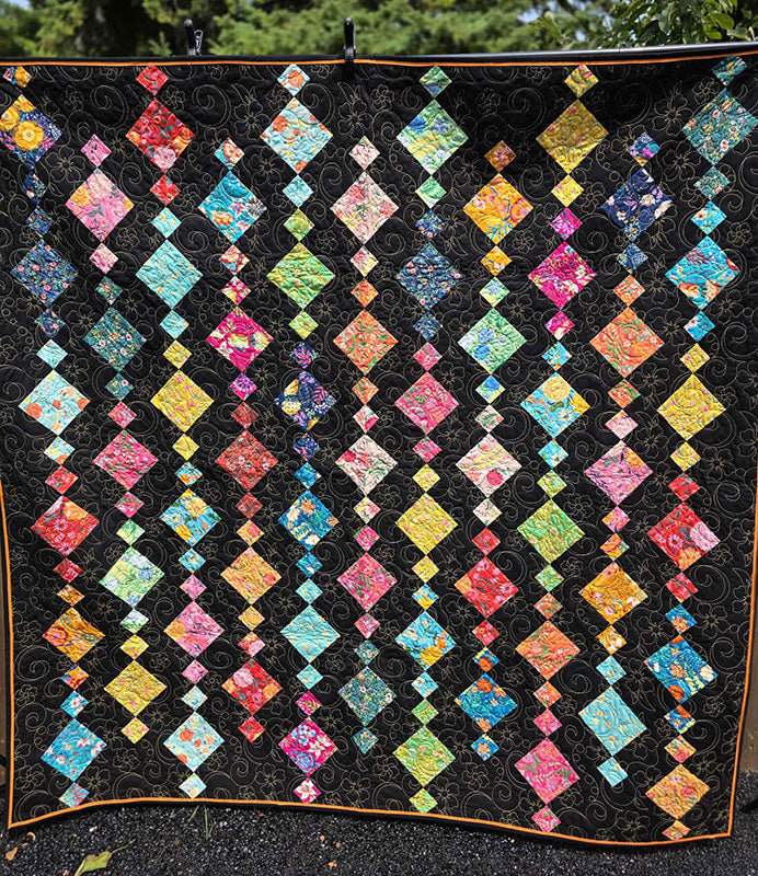 Multicoloured "Chandelier" Twin Quilt - TR5