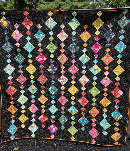 Multicoloured "Chandelier" Twin Quilt - TR5