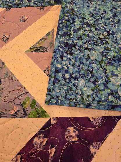 "The Chevron" Simple Chevron Couch Cuddler Quilt For A Comfy Corner - TR21