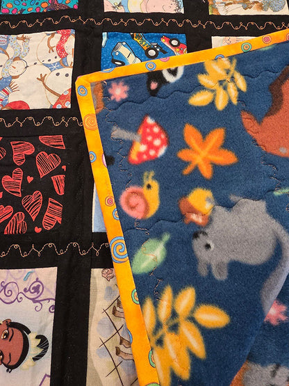 "I Spy" Game Quilt For a Crib Or As A Couch Cuddler - TR38