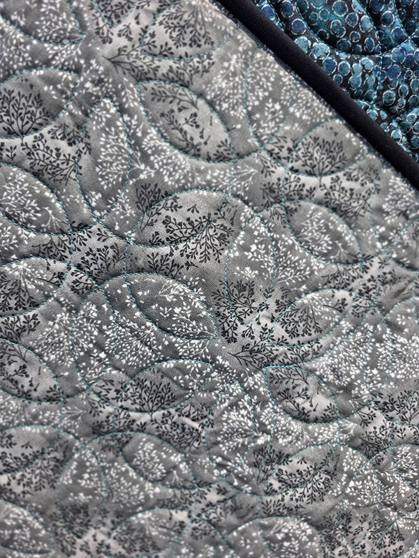 "Waterfall" Twin Quilt in Neutral Tones- TR4