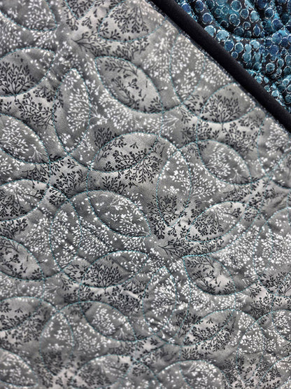 "Waterfall" Twin Quilt in Neutral Tones- TR4