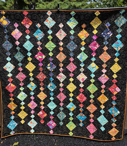 Multicoloured "Chandelier" Twin Quilt - TR5
